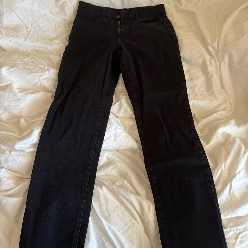Uniqlo Black Cotton-Blend Pants